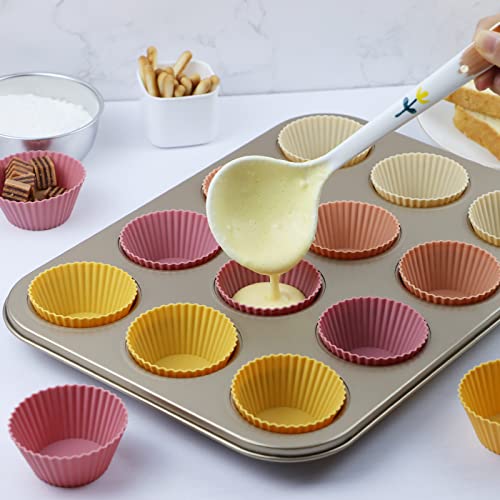 Silicone Baking Muffin Cups 12 Pack (12 Count)