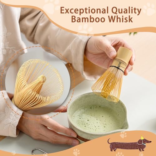 Matcha Set with Dog Pattern (5 Count)
