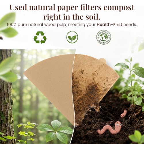 600Pcs Cone Coffee Filters #2 (600 Count)