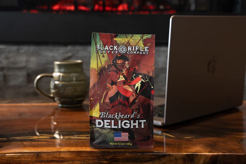 Black Rifle Coffee Dark Roast Ground Coffee Blackbeard's Delight 12 oz (12 Ounce)