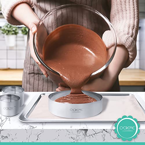 Stainless Steel Cake Ring Mold for Baking & Mousse