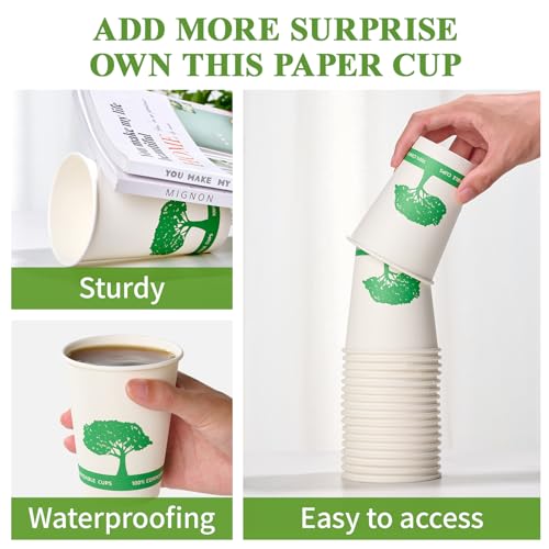 270 Pack Compostable Paper Cups (270 Count)