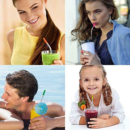 Silicone Straw Tips for Stainless Steel (100 Count)