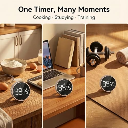Rechargeable Magnetic Kitchen Timer