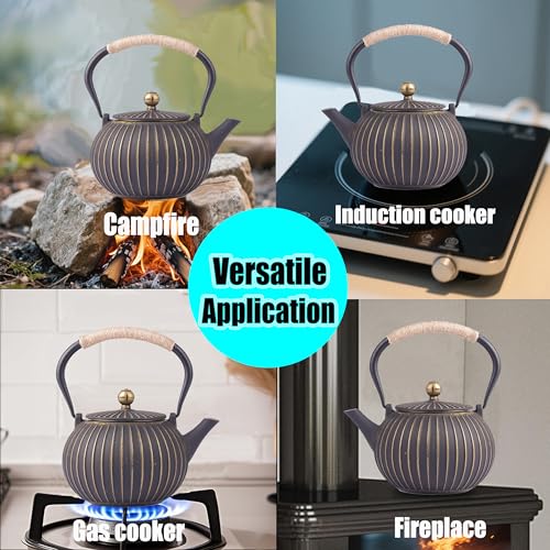 Cast Iron Teapot 40oz Infuser