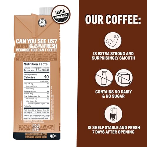 Straight Black Organic Cold Brew Coffee (192 Fl Oz)