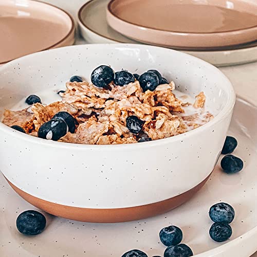 Mora Ceramic Flat Bowls Set of 4