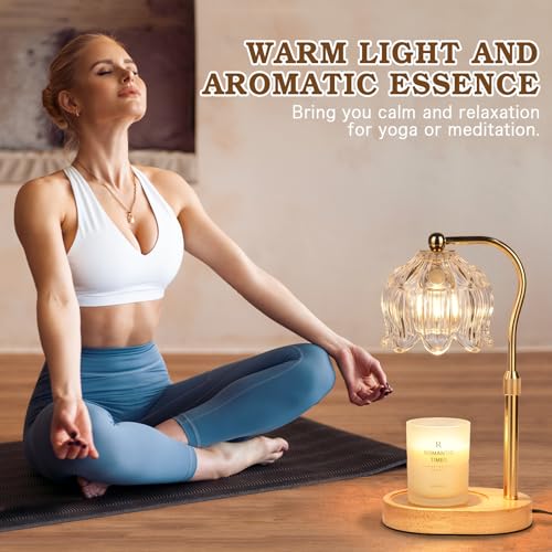 Flower Candle Warmer Lamp with Timer