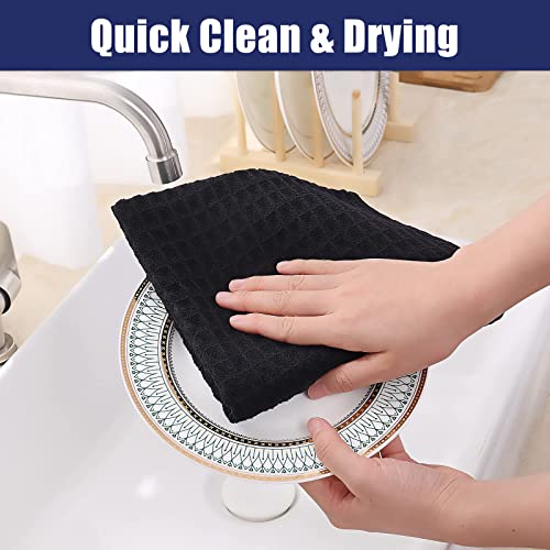 Microfiber Waffle Weave Kitchen Towels (4 Count)