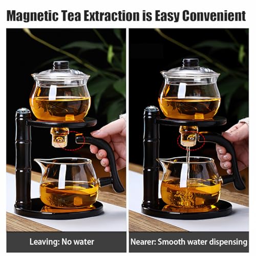 Glass Semi Automatic Tea Set