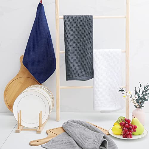 100% Cotton Waffle Weave Kitchen Dish Towels 6 (6 Count)