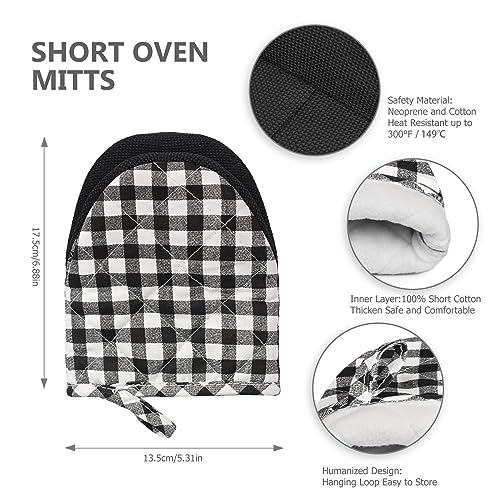 1 Pair Short Oven Mitts
