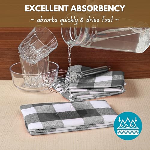 6 Pack Kitchen Towel with Hanging Loop 16x26 inches (6 Count)