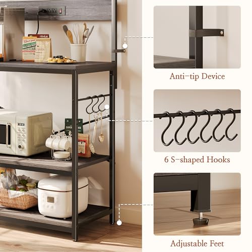 Bakers Rack with Power Outlets