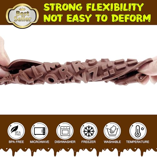 Silicone Letter Mold Chocolate Molds (4 Count)