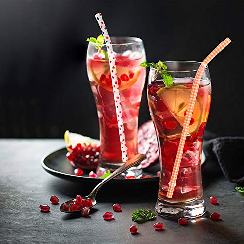50 Pack Bent Reusable Straws