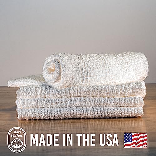 Old Fashion 100% Cotton Dishcloths (4 Count)