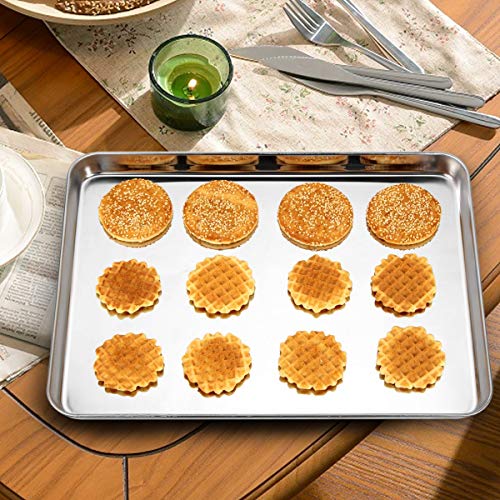 Baking Sheet with Rack Set [2 Pans + 2 Racks]