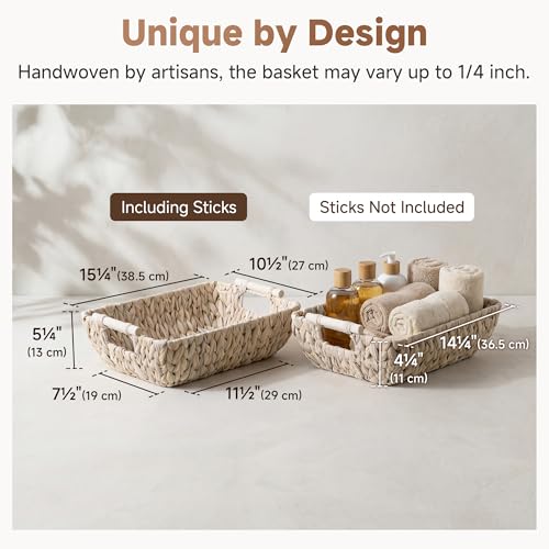 Wicker Baskets for Storage (2 Count)