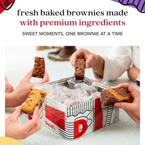 David’s Cookies Assorted Brownies Tin Gift Basket (48 Ounce)