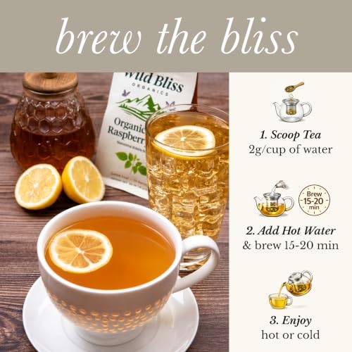 Organic Red Raspberry Leaf Tea for Pregnancy and Menstrual Support