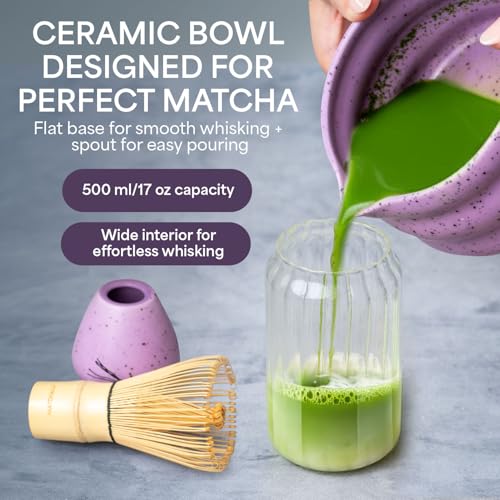 Matcha Whisk Set With Ceramic Matcha Bowl