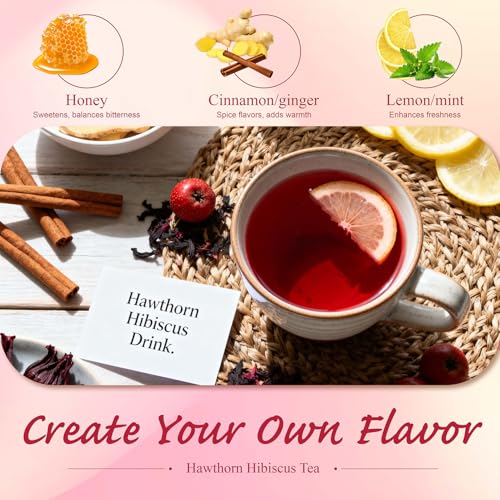Hawthorn Hibiscus Tea Bags 50ct (50 Count)