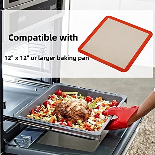 12x12 Square Silicone Baking Mats for XL Air Fryer
