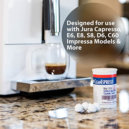 25 Cleaning Tablets Designed For Jura Coffee Machines (25 Count)