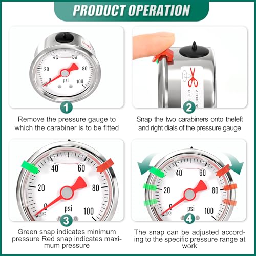 0 100psi Stainless Steel Glycerin Liquid Filled Pressure Gauge 1