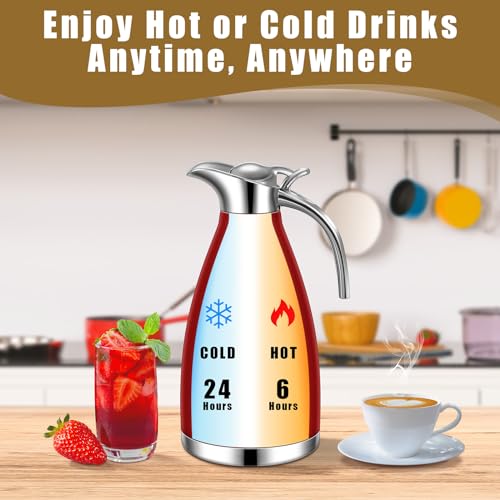 2 Pcs 68oz Thermal Coffee Carafe for Keeping Hot (2 Count)