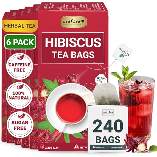 Premium Hibiscus Flowers Tea Bags (240 Count)