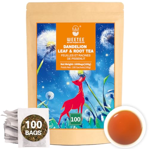 Dandelion Leaf & Root Tea Bags 100ct (100 Count)