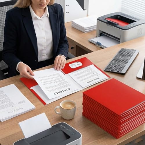 File Folders with Pockets (50 Count)