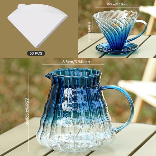 Pour Over Coffee Maker Set with Dripper Size 02