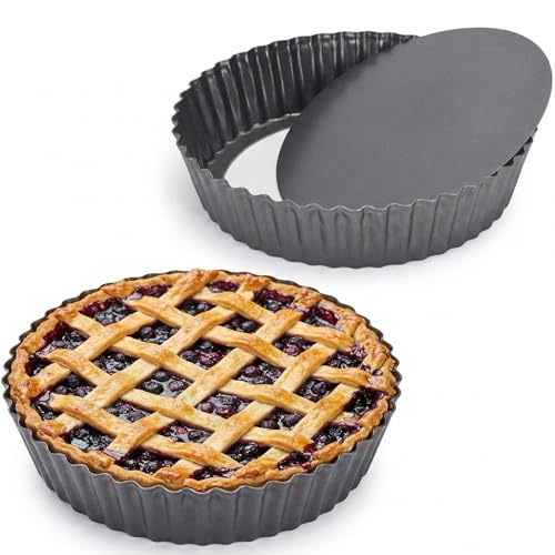 2 Pack 10 Inch Nonstick Tart Pan (2 Count)