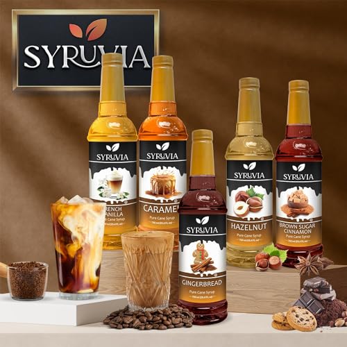 Coffee Syrup French Vanilla Flavored Syrup for Drinks (25.4 Fl Oz)