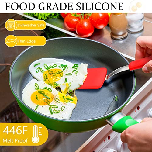 2 Pcs Mini Silicone Cookie Brownie Spatula (2 Count)