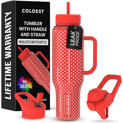 Coldest Tumbler with Handle and Straw