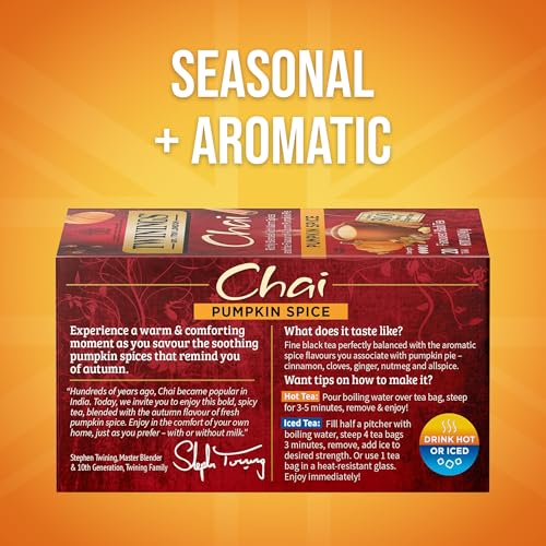 Pumpkin Spice Chai Black Spicy Tea Bags (120 Count)