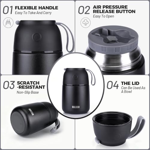 Insulated Thermo Food Jar for Hot & Cold Food for Kids Adult