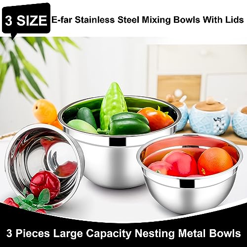 Mixing Bowls with Lids Set (3 Count)