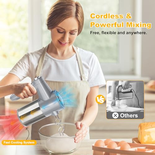 Cordless Electric Hand Mixer (6 Count)