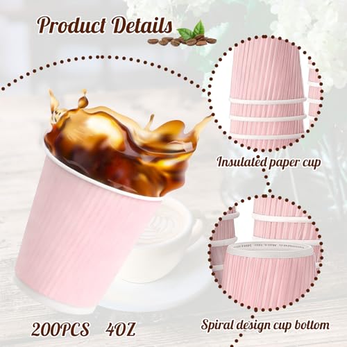 4oz Disposable Paper Espresso Cups (200 Count)