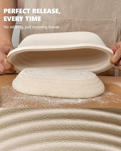 Wood Pulp Banneton Bread Proofing Baskets Set of 2