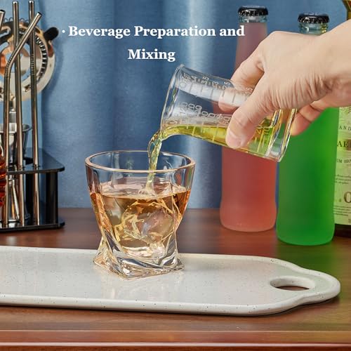 Ackers Shot Glass Etching Scale Measuring Cup 4 Ounce