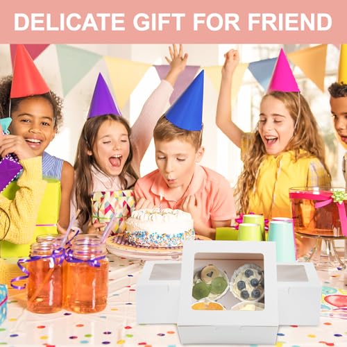 Cupcake Boxes with Window (50 Count)