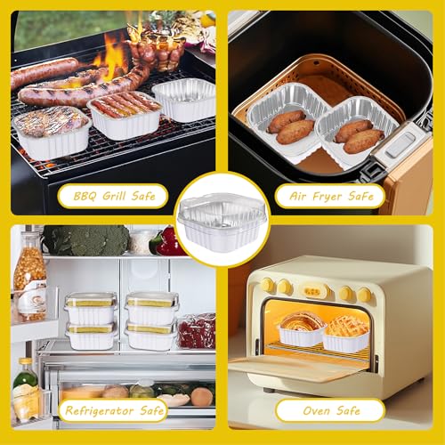 25 Pack Mini Cake Pans with Lids (25 Count)