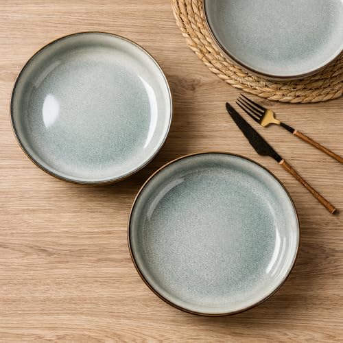 8.75'' Large Ceramic Pasta Bowls (4 Count)