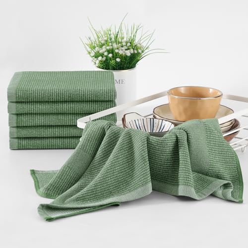 380 GSM Cotton Premium Kitchen Towels 8 Pack (8 Count)